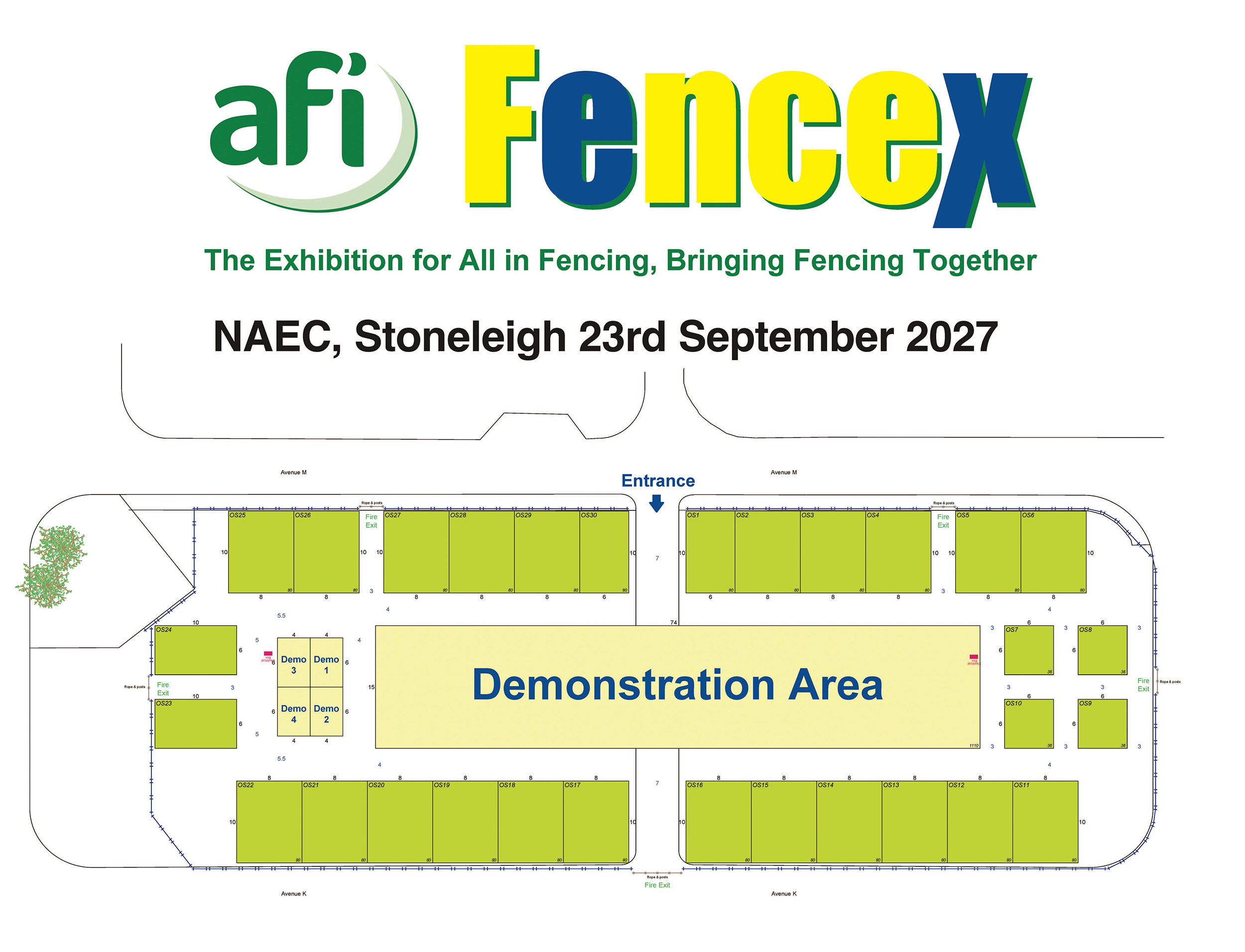 FenceX 2027 Outdoor floorplan