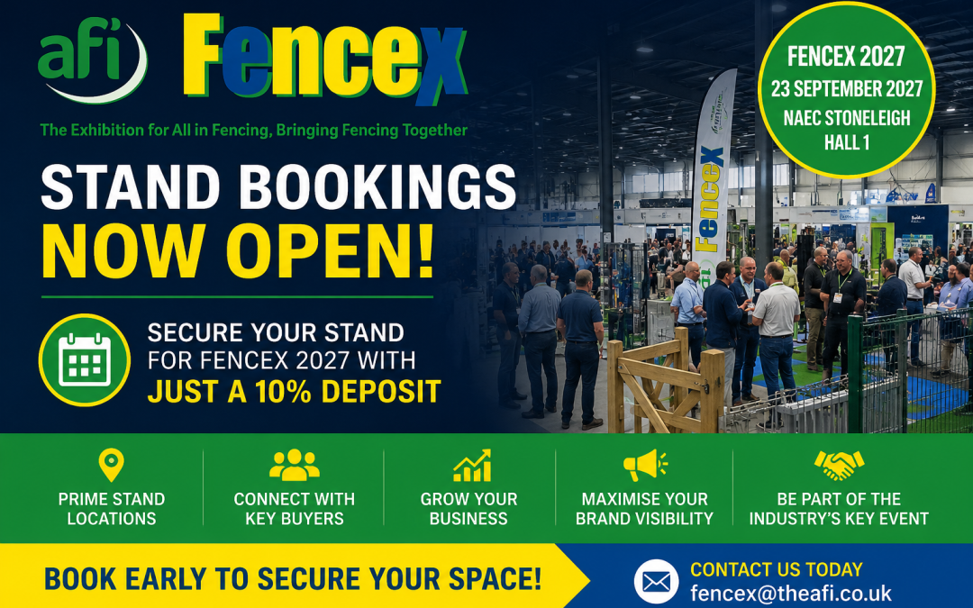 FenceX 2027: Stand Bookings Now Open – Secure Your Space with Just a 10% Deposit